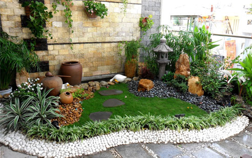 Thiết kế - thi công tiểu cảnh ban công 